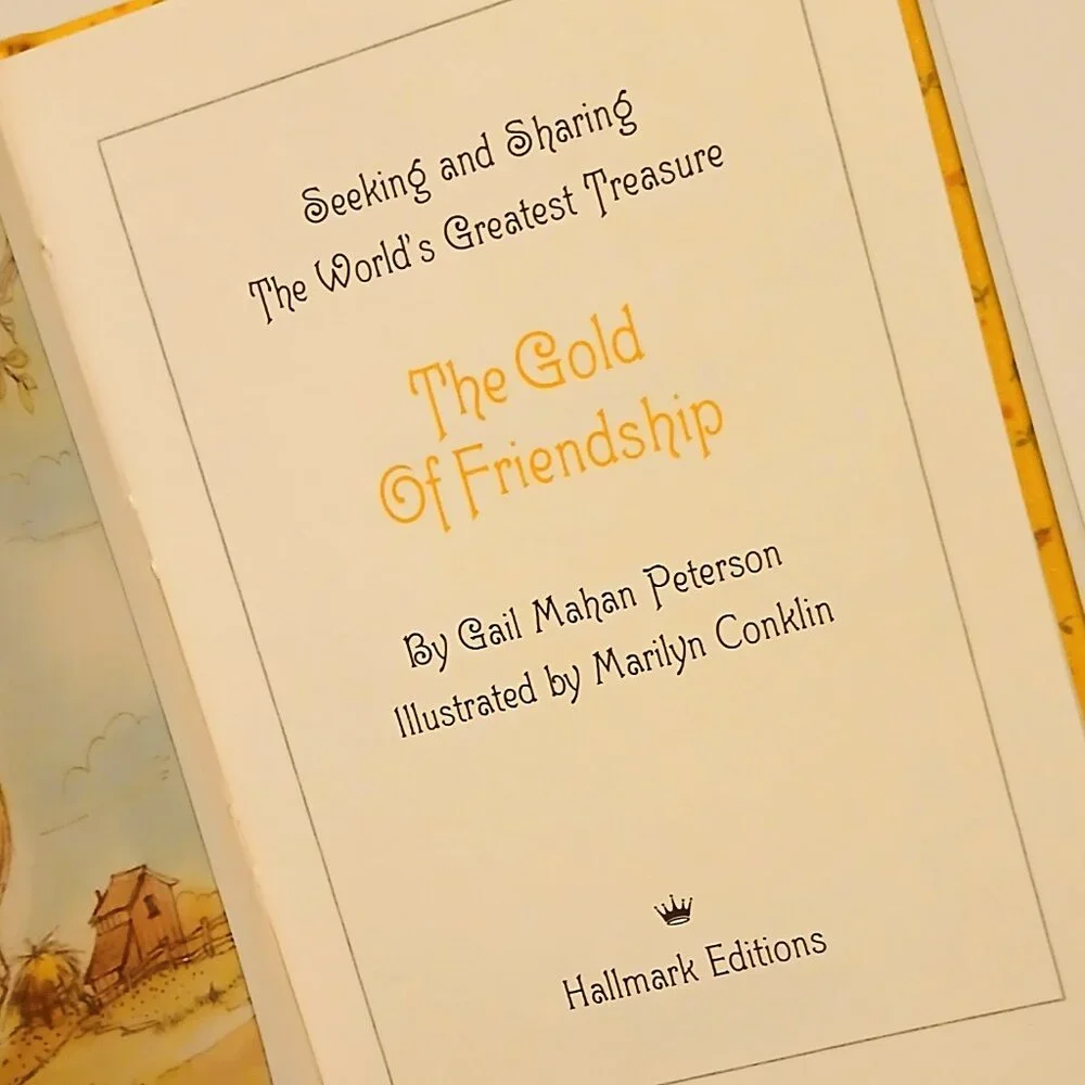 Vintage 1974 Hallmark Hardcover Book, The Gold Of Friendship GUC - Picture 5 of 6